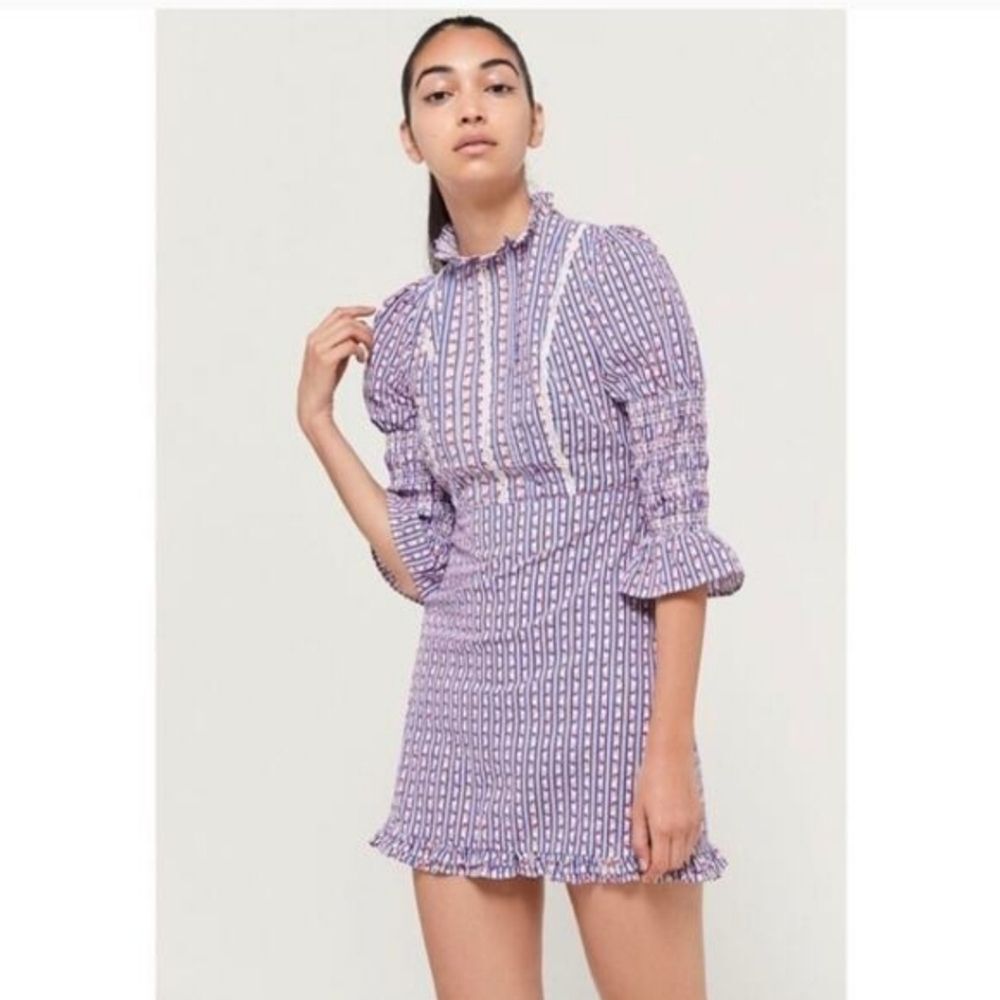Laura Ashley X Urban Outfitters Maisy Prairie Mini Dress Size Small NWT